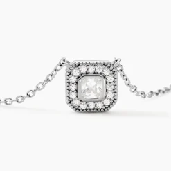 Hot Histoire d'Or Collier Micarla Argent Blanc Oxyde De Zirconium