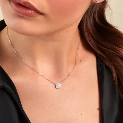 Hot Histoire d'Or Collier Micarla Argent Blanc Oxyde De Zirconium