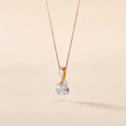 Online Histoire d'Or Collier Micheline Or Bicolore Oxyde De Zirconium