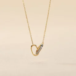 New Histoire d'Or Collier Molana Or Jaune Diamant