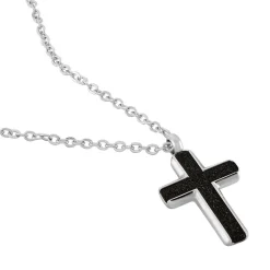 Clearance Histoire d'Or Collier Moletee Acier Blanc