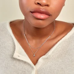 Discount Histoire d'Or Collier Monifa Argent Blanc