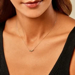 New Histoire d'Or Collier Muhsina Or Jaune Emeraude