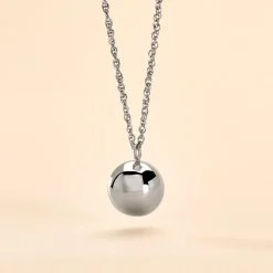 Outlet Histoire d'Or Collier My Bola acier blanc