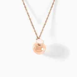 Histoire d'Or Collier My Bola Acier Rose Quartz* Colliers|Sautoirs