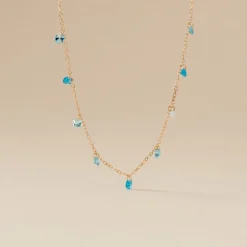 Histoire d'Or Collier Myosothis Plaqué Or Pierres* Colliers|Colliers