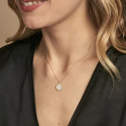 Online Histoire d'Or Collier Naïade Or Jaune Nacre