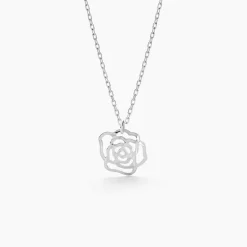 Histoire d'Or Collier Najatte Argent Blanc