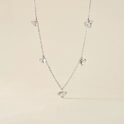 Hot Histoire d'Or Collier Narcisse Dream Argent Blanc