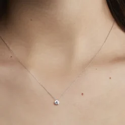 Histoire d'Or Collier Nazha Or Blanc Oxyde De Zirconium* Colliers|Colliers