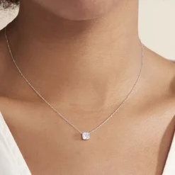 Histoire d'Or Collier Naziha Or Blanc Oxyde De Zirconium* Colliers|Colliers