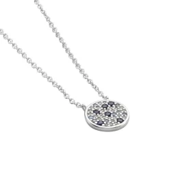 Best Histoire d'Or Collier Nelig Argent Oxyde De Zirconium argent blanc oxyde bleu