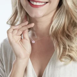 Histoire d'Or Collier Nelig Argent Rose Oxyde De Zirconium argent rose oxyde rose