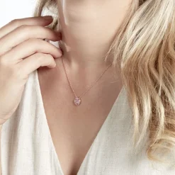 Histoire d'Or Collier Nelig Argent Rose Oxyde De Zirconium argent rose oxyde rose