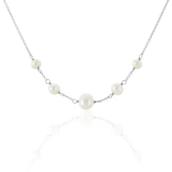 Histoire d'Or Collier Nephtysae Argent Blanc Perle De Culture* Colliers|Colliers