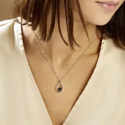 Histoire d'Or Collier Nerea Argent Blanc Céramique Et Oxyde De Zirconium* Colliers|Colliers