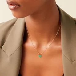 Histoire d'Or Collier Nerio Or Jaune Malachite* Colliers|Colliers