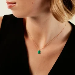 Histoire d'Or Collier Nerio Or Jaune Malachite* Colliers|Colliers
