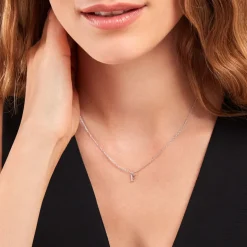 Hot Histoire d'Or Collier Neruda Argent Blanc Oxyde De Zirconium