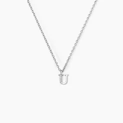 Hot Histoire d'Or Collier Neruda Argent Blanc Oxyde De Zirconium