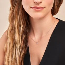 Hot Histoire d'Or Collier Neruda Argent Blanc Oxyde De Zirconium