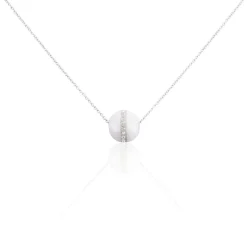 Histoire d'Or Collier Nina Cera Argent Blanc Strass Et Céramique* Colliers|Colliers