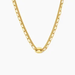 Hot Histoire d'Or Collier Numah Acier Jaune
