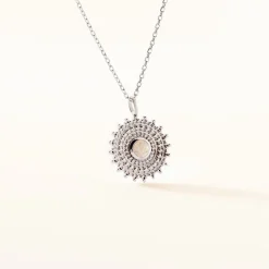 Clearance Histoire d'Or Collier Nyoko Argent Blanc Labradorite