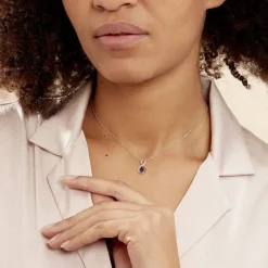 Histoire d'Or Collier Odessa Or Blanc Saphir Diamant* Colliers|Colliers