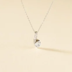 Hot Histoire d'Or Collier Olly Or Blanc Oxyde De Zirconium