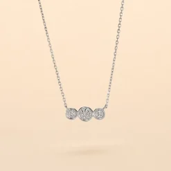 Histoire d'Or Collier Or Blanc Abital Diamants* Colliers|Colliers