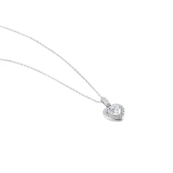 Outlet Histoire d'Or Collier Or Blanc Charity Oxydes De Zirconium