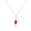 New Histoire d'Or Collier Or Blanc Diamant Rubis
