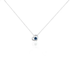 Best Histoire d'Or Collier Or Blanc Eliana Topaze Oxydes or blanc topaze london blue