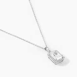 Histoire d'Or Collier Or Blanc Goulven Oxyde De Zirconium* Colliers|Colliers