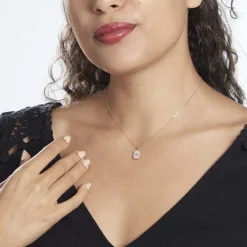 Histoire d'Or Collier Or Blanc Goulven Oxyde De Zirconium* Colliers|Colliers