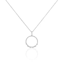 Sale Histoire d'Or Collier Or Blanc Oxyde De Zirconium