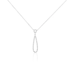 Histoire d'Or Collier Or Blanc Peregrina Diamants* Colliers|Colliers