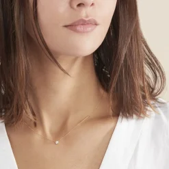 New Histoire d'Or Collier Or Jaune Aphrodite Diamant Synthetique or jaune diamant synthétique