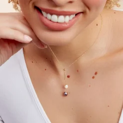 Online Histoire d'Or Collier Or Jaune Brayann Perles De Culture