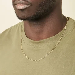 Histoire d'Or Collier Cameo Maille Alternée 1/3 or jaune