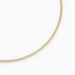 New Histoire d'Or Collier Or Jaune Capucin Maille Marine