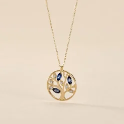 Histoire d'Or Collier Or Jaune Elsebein Saphirs* Colliers|Colliers