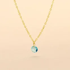 Histoire d'Or Collier Or Jaune Emilee Oxyde De Zirconium or jaune oxyde azur