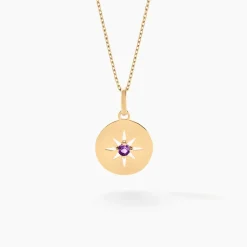 Histoire d'Or Collier Or Jaune Evening Star Amethyste* Colliers|Colliers