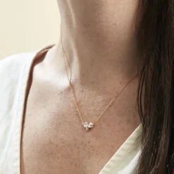 Discount Histoire d'Or Collier Or Jaune Isidor Oxydes De Zirconium