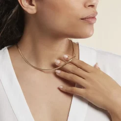 Best Histoire d'Or Collier Izel Maille Anglaise or jaune