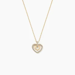 Clearance Histoire d'Or Collier Or Jaune Love Is In The Air Oxydes De Zirconium