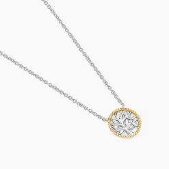 New Histoire d'Or Collier Or Jaune Oxyde De Zirconium