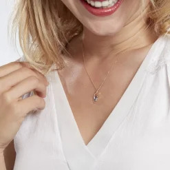 Histoire d'Or Collier Or Jaune Sagesse Topaze Oxydes De Zirconium* Colliers|Colliers